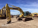 Front side of used Komatsu Excavator in yard for Sale